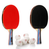 Zestaw 2 rakietki do tenisa stołowego Meteor Mistral 15017 + piłeczki Meteor Shield 6 szt. 55803