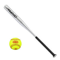 Kij Baseballowy Aluminiowy AVENTO 31 cali 800 g 47AF-SLV + piłka Abbey