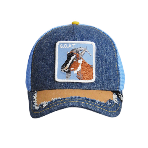 Czapka z daszkiem Goorin Bros. Silky Goat Denim Trucker - 101-1281-DEN