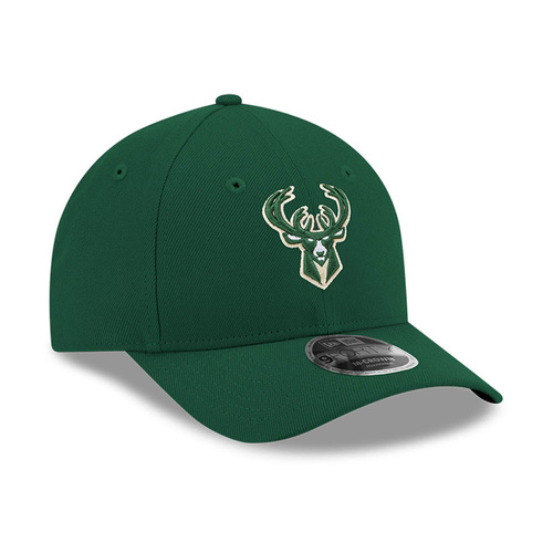 New Era 9FORTY Milwaukee Bucks NBA Team M-Crown Dark Green Snapback Cap - 60755461