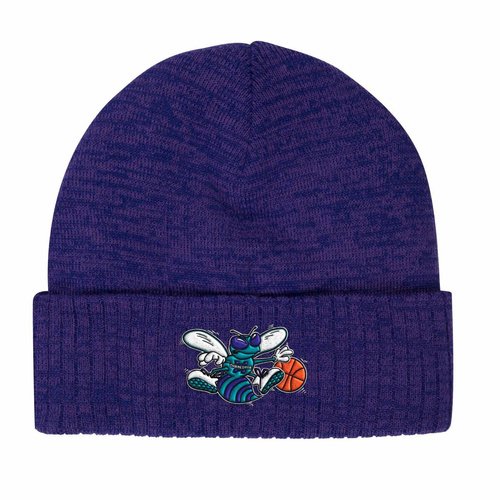 Mitchell & Ness NBA Fandom Knit Beanie HWC Charlotte Hornets - KTCFMM19260-CHOPURP