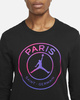 Air Jordan x PSG Paris Longsleeve Black Tričko - CZ0792-010