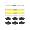 SET YAKIMASPORT 6X TRAINING POLE 1,6 M + BASE FOR SLALOM POLE - 100076