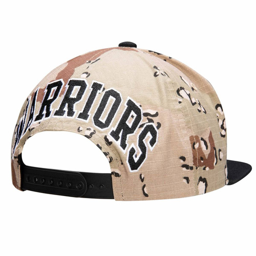 Mitchell & Ness NBA Choco Camo Snapback HWC Golden State Warriors