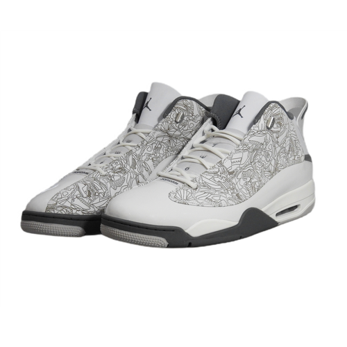 Buty sportowe męskie Air Jordan Dub Zero białe - 311046-107