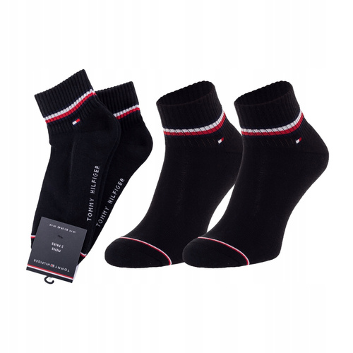 Tommy Hilfiger 12 Socks Men Iconic Quarter 6 pairs size 43-46 - 100001094-200