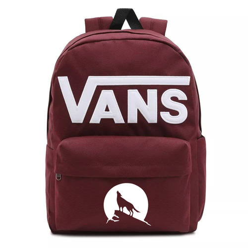 Vans Old Skool Drop V classic backpack - VN0A5KHPY28 custom halloween wolf