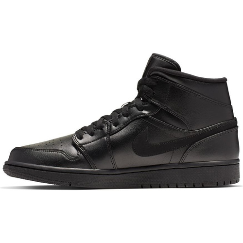 Buty Air Jordan 1 Mid Triple Black - 554724-090