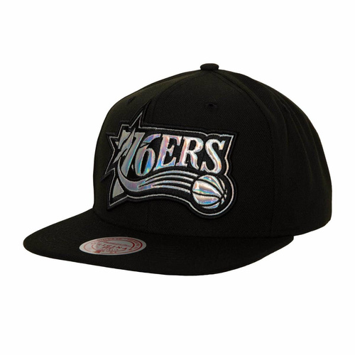 Mitchell & Ness NBA Iridescent Xl Logo HWC Philadelphia 76ers Cap - HHSS3185-P76YYPPPBLCK