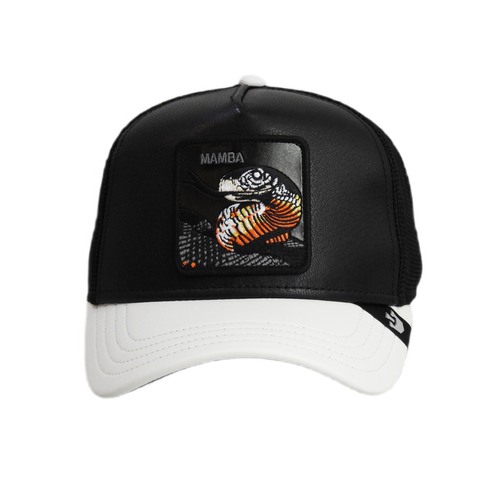Czapka z daszkiem Goorin Bros. Mamba Shleather Snake Trucker - 101-1831-BLK