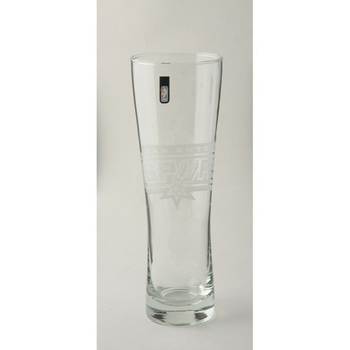 Elegant glass mug with the logo of NBA team the San Antonio Spurs