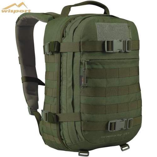 Plecak wojskowy Wisport Sparrow 20 II Cordura Olive Green Custom Patriotic