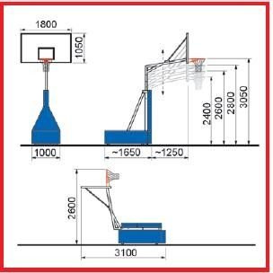 Zestaw do koszykówki kosz najazdowy MicroShot 770