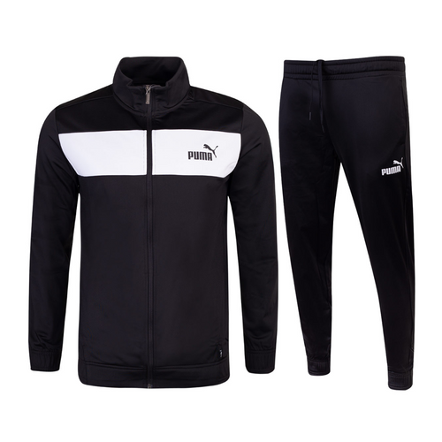 Tracksuit set Puma Poly zip-up sweatshirt and pants black - 677427-01