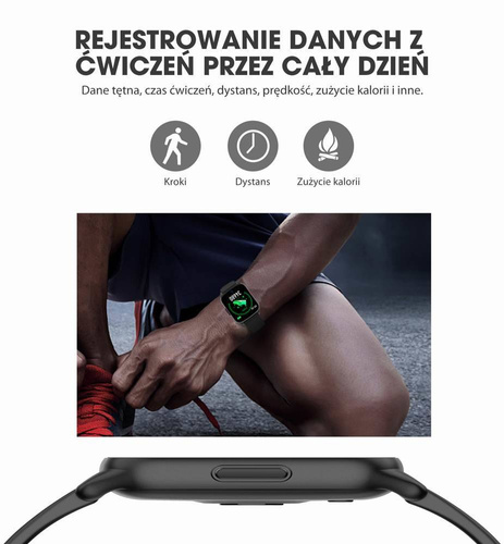 Zegarek damski smartwatch Gino Rossi Puls Kroki Ciśnienie SMS Kalorie