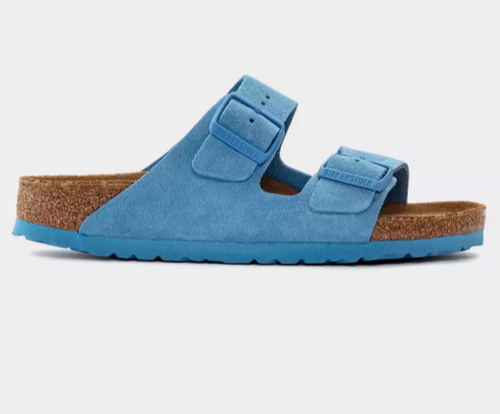 Klapki sandały Birkenstock Arizona BS błękitne - 1024066