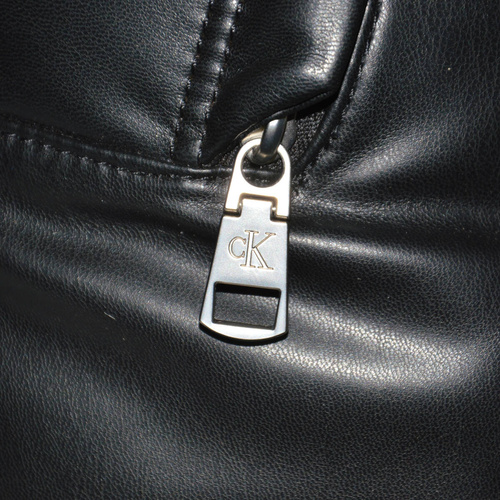 Calvin Klein Leather Laptop Backpack Black - ZM0ZM02568BDS