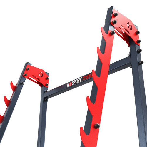 Stojaki treningowe do ćwiczeń pod sztangę, ławka z asekuracją K-SPORT - KSSL018