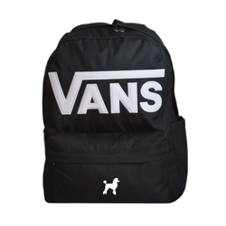 Vans Old Skool Drop V Backpack Black VN000H4ZBLK1 + Custom Poodle