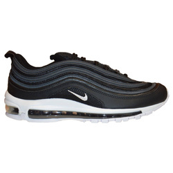 Czarne Męskie Buty Nike Air Max 97 Czarne/Białe Sportowe - 921826-001