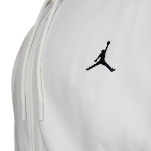 Bluza z kapturem Air Jordan Brooklyn Fleece Jumpman Full-Zip Hoodie White - FV7289-133
