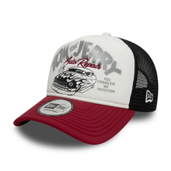 New Era 9FORTY Tom and Jerry White A-Frame Trucker Adjustable Cap - 60595267