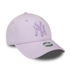 New Era 9FORTY MLB NY New York Yankees Womens League Essential Lilac Adjustable Cap - 60424627