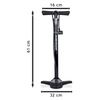 Bike floor pump with analogue pressure gauge Dunlop - 170497