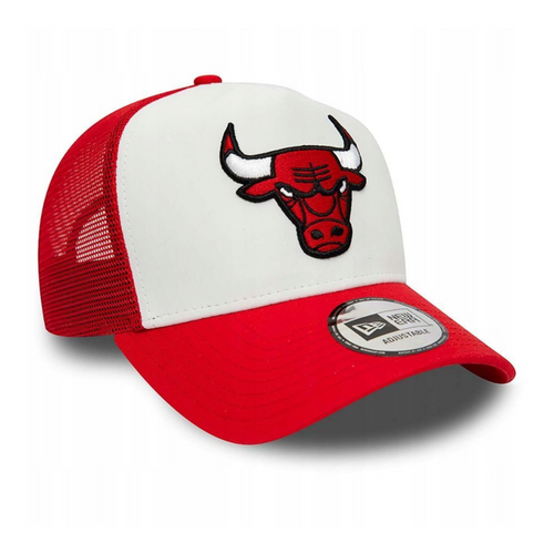 New Era 9FORTY NBA Chicago Bulls Team Colour Red A-Frame Trucker Cap - 60348855