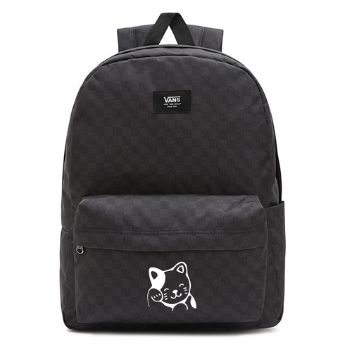 Vans Old Skool Check Backpack black VN0A5KHRBA51 + Custom Cat