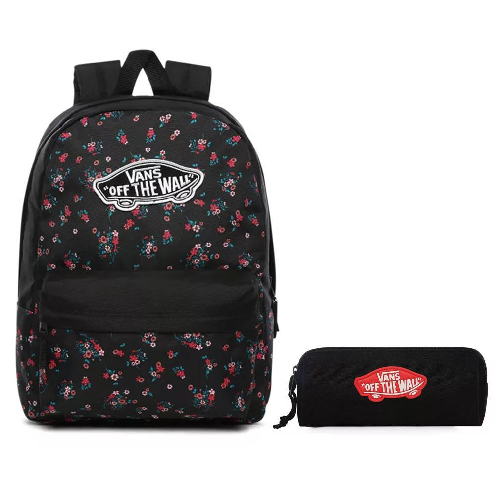 Plecak szkolny Vans Realm Beauty Floral Black - VN0A3UI6ZX3