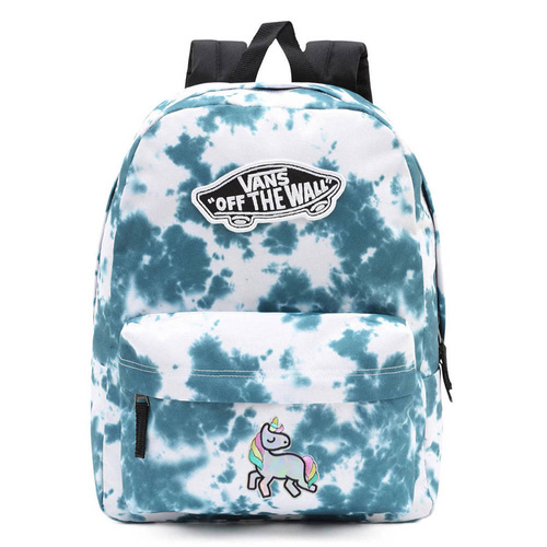 Plecak szkolny młodzieżowy Vans Realm Backpack tie dye Custom jednorożec