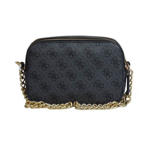Torebka damska na ramię listonoszka Guess Noelle Crossbody Camera Coal Logo Czarna - BG7879140-CLO
