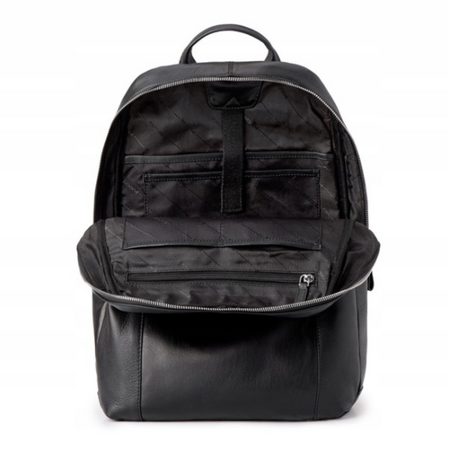 Puccini Royal Collection Leather Black Backpack - LGD6323-1