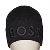 Czapka zimowa bawełniana Hugo Boss Beanie Afox Black - 50497967-001