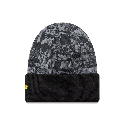 Czapka zimowa dziecięca New Era Batman Youth DC Black Cuff Knit Beanie - 60691137