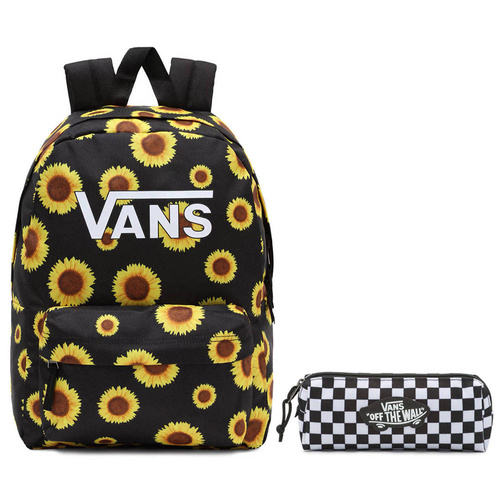 Vans Girls Realm Backpack maize Rucksack - VN0A4ULTMAZ1 + Pencil Pouch