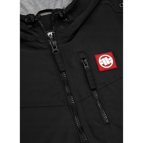 Męska kurtka przejściowa wiosenna Pit Bull West Coast Cabrillo Summer Hooded Czarna - 5230139