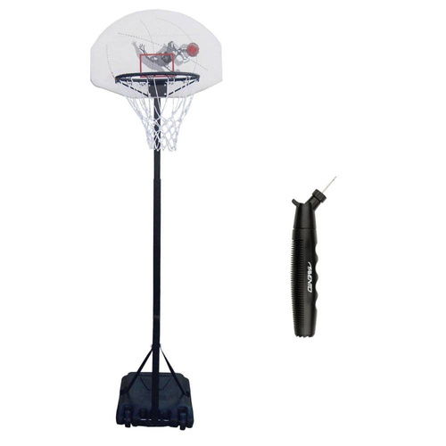 Zestaw kosz do koszykówki Spartan mobilny 165-205 cm + Pompka Avento