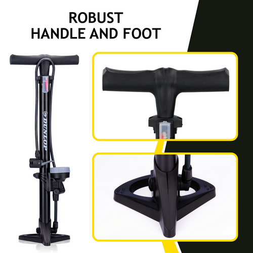 Pompka podłogowa rowerowa do piłki z manometrem 11 BAR Dunlop - 10233
