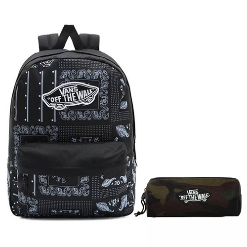 Plecak młodzieżowy Vans Realm Backpack Mix of Patterns + Piórnik OTW
