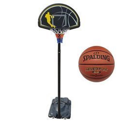 Portable Basketball stand MASTER Street 305 + Spalding NBA NeverFlat