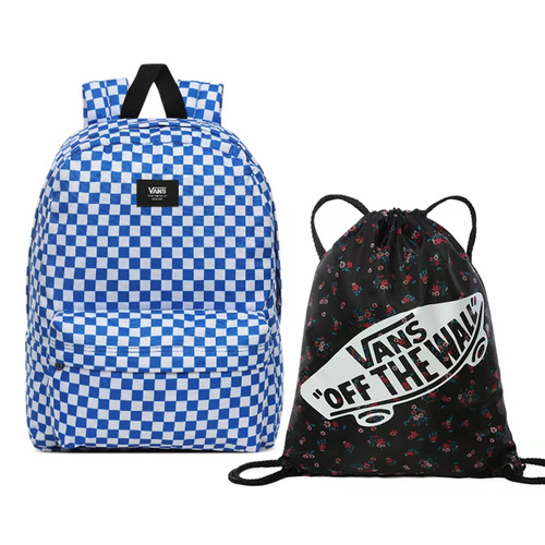 Vans Old Skool III Victoria Blue Check Backpack - VN0A3I6RZZ4 + Benched Bag