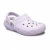 Klapki sandały Crocs Classic Lined Clog Lavender Fioletowe - 203591-50P