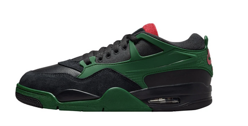 Buty sportowe sneakersy Air Jordan 4 RM Black/Gorge Green - FQ7939-003 