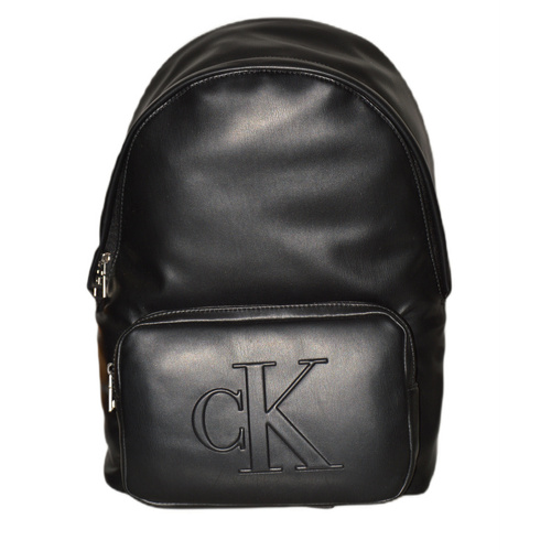 Calvin Klein Leather Laptop Backpack Black - ZM0ZM02568BDS