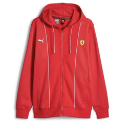 Bluza sportowa męska Puma Ferrari Race HDD Sweat Jacket Rosso Corsa - 620942-02