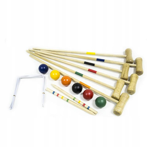 Zestaw do Gry w Krokieta dla 6 osób MASTER krokiet ogrodowy - MAS-B136