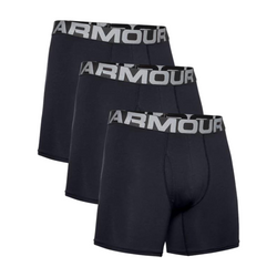 Bokserki męskie Under Armour Charged Cotton 3-Pack Czarne - 1363617-001