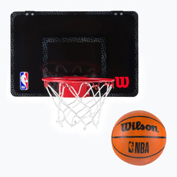 Mini tablica Wilson NBA do koszykówki Forge Team Hoop czarna + piłka - WTBA3001FRGNBA